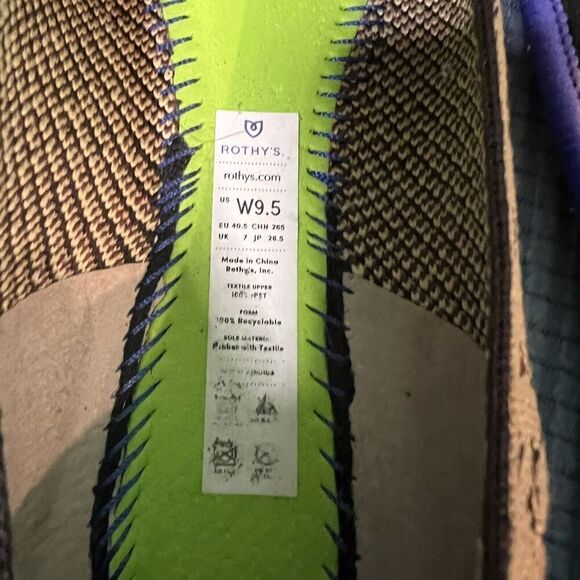 Rothy's Little Cat Textile The Loafer Flat Comfort Shoes Women’s US 9.5 EU 40.5 - Picture 9 of 9